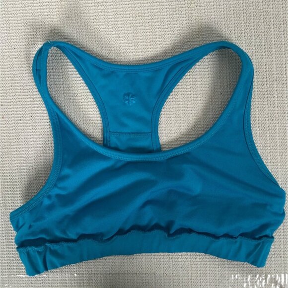 Old Navy Womens Sports Bra Size S Blue Wireless Unpadded Racerback Pull On - Picture 7 of 11